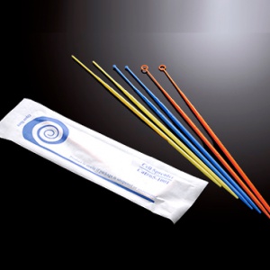 Que cấy nhựa tiệt trùng, xanh, 25 cái/gói